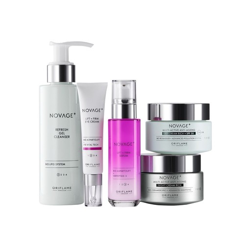 Routine viso anti - -età, pelle